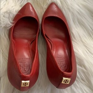 Tory Burch Red kitten heels
